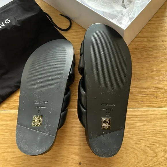 Brand new beautiful and very comfortable black Anine Bing sandals size 37 - Picture 5 of 5